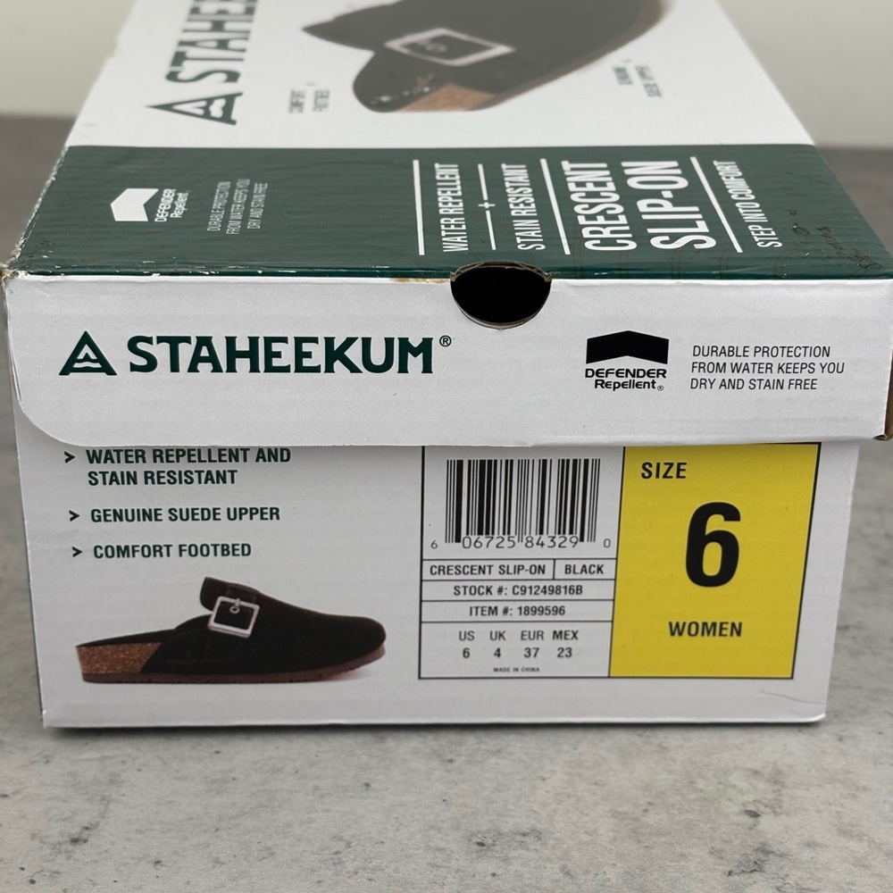 Staheekum Crescent Women's Suede Slip-On Clogs Water Repellent Sandal Worn Once - Picture 6 of 6